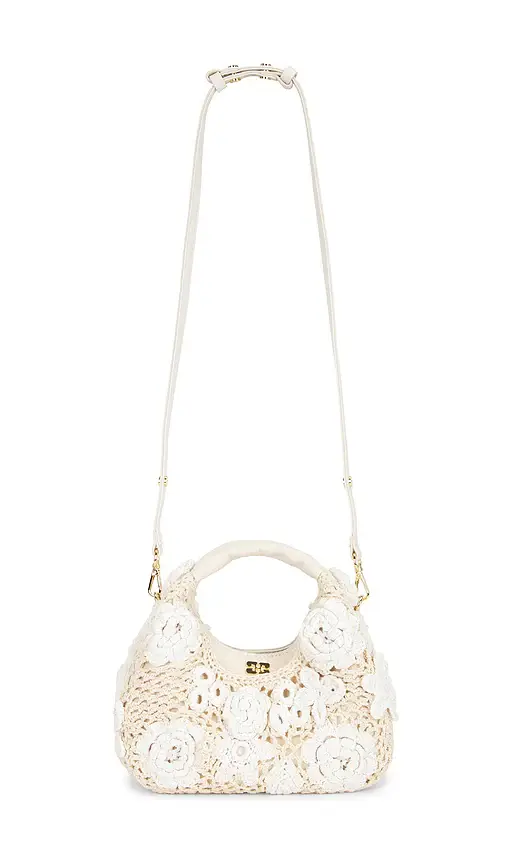 Ganni Hobo Mini Crochet Bag | Image 1 Ganni Hobo Mini Crochet Bag | Image 1