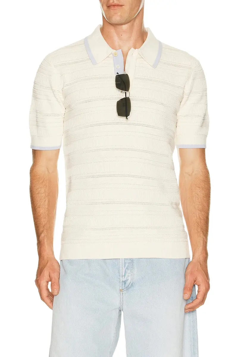 Structured Knitted Regular Fit Polo Structured Knitted Regular Fit Polo