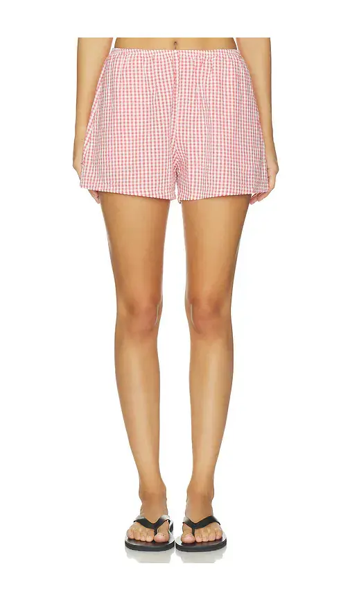 DONNI. x REVOLVE The Cotton Gingham Tap Short