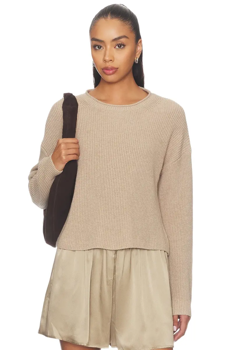 525 America Daphne Cropped Pullover Sweater