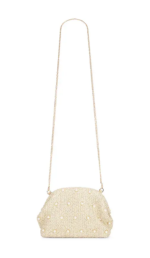 Kaia Studded Woven Clutch Kaia Studded Woven Clutch