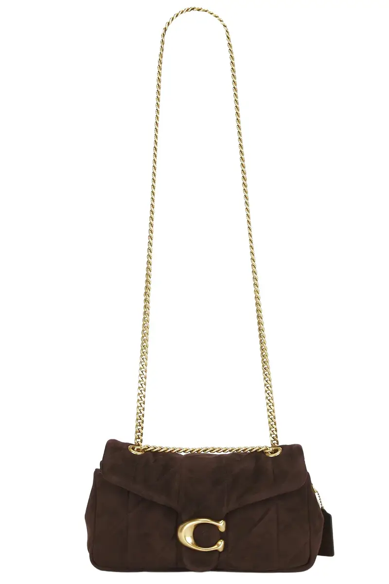 Soft Quilted Suede Tabby Shoulder Bag 26 Soft Quilted Suede Tabby Shoulder Bag 26