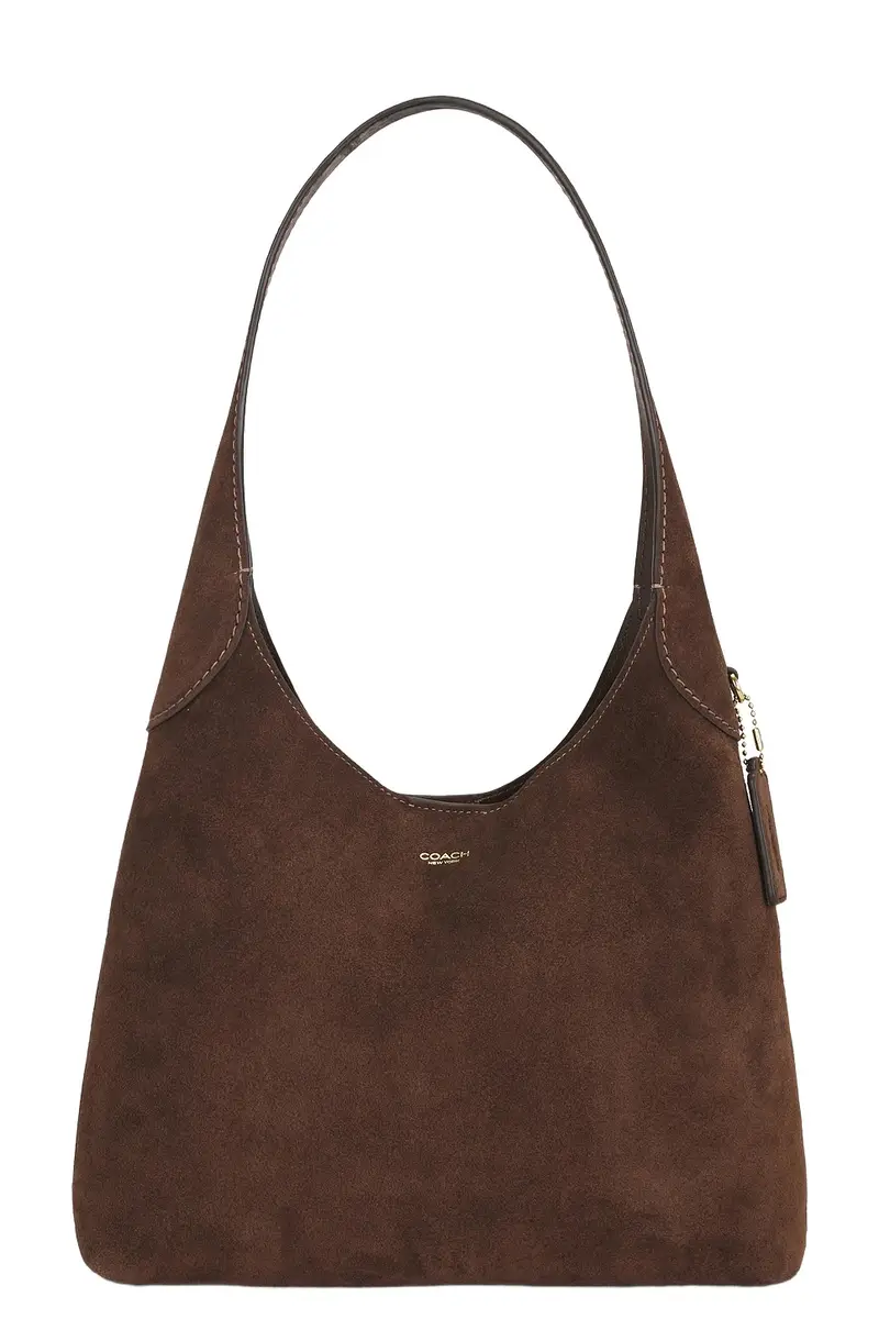 Suede Brooklyn Shoulder Bag 28