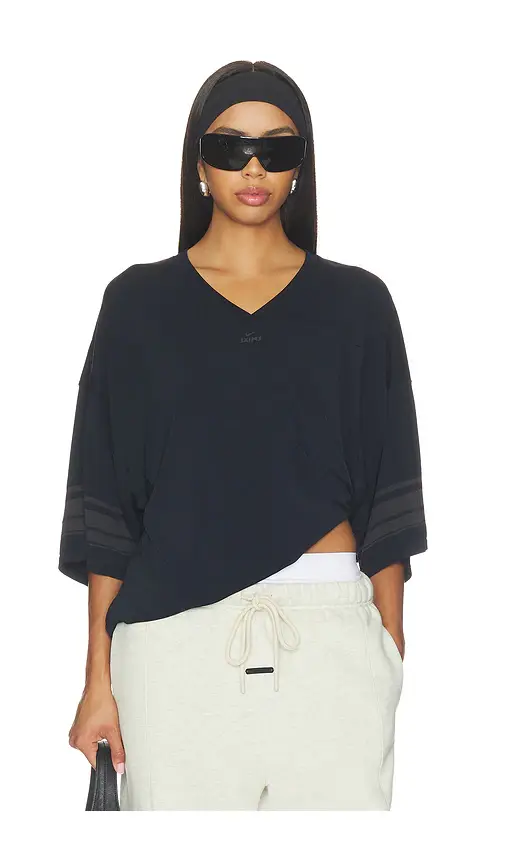 NikeSKIMS Stretch Knit V- Neck Top | Image 1 NikeSKIMS Stretch Knit V- Neck Top | Image 1