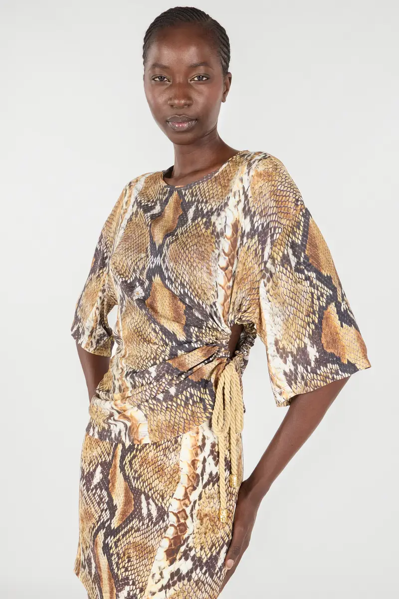 Roberto Cavalli Python Print T-shirt | Thumbnail 5 Roberto Cavalli Python Print T-shirt | Thumbnail 5