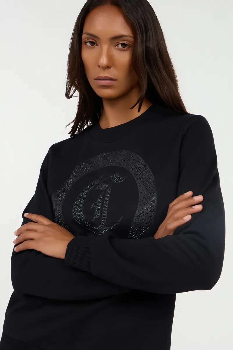 Roberto Cavalli Cotton sweatshirt with jewel logo | Thumbnail 5 Roberto Cavalli Cotton sweatshirt with jewel logo | Thumbnail 5
