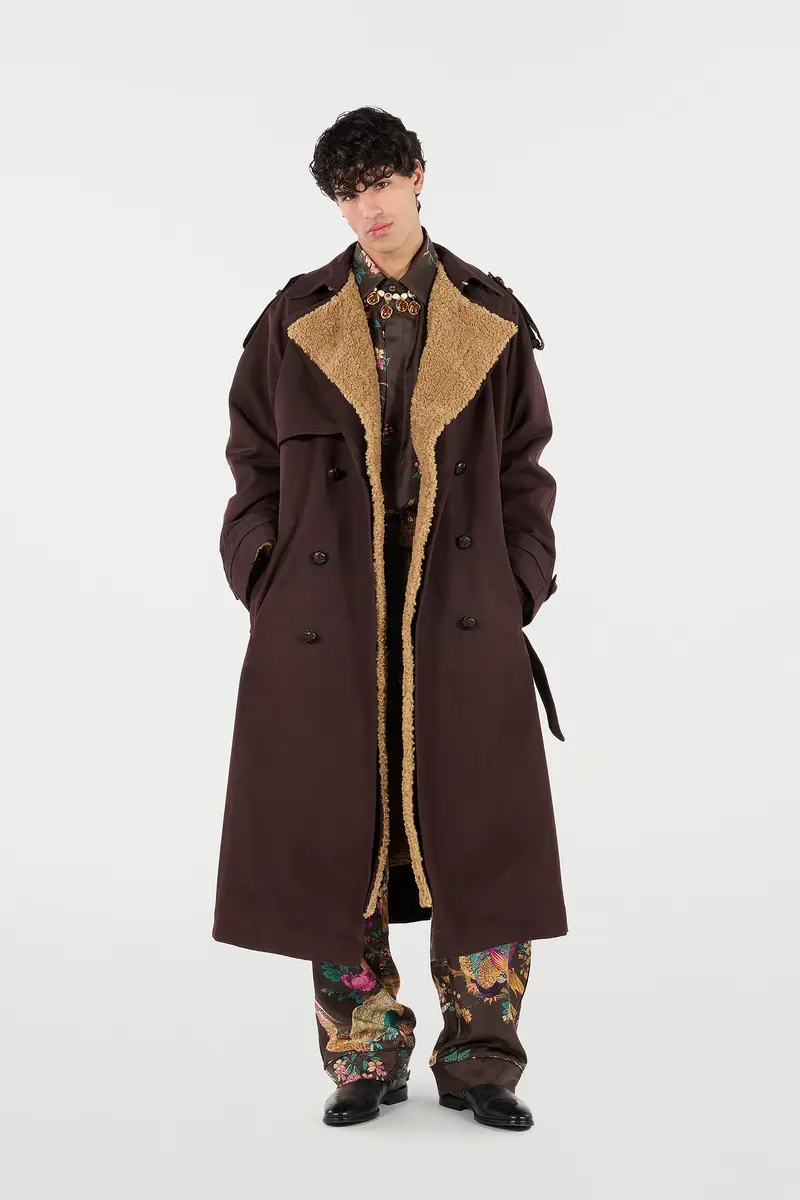 Roberto Cavalli Long Cotton Trench Coat | Thumbnail 6 Roberto Cavalli Long Cotton Trench Coat | Thumbnail 6