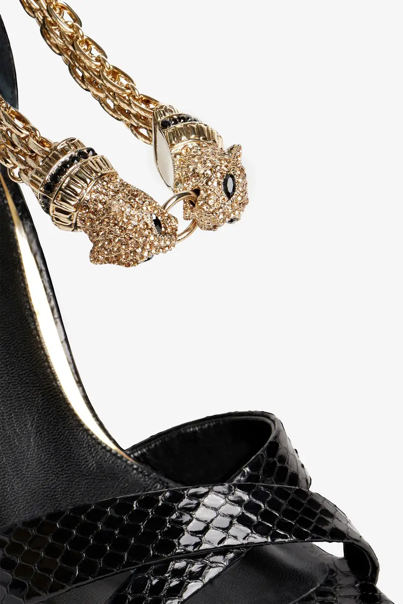 Roberto Cavalli Sandals with jewel panther head | Thumbnail 5