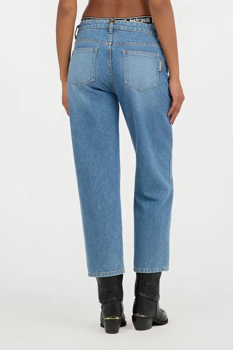 Roberto Cavalli Blue Cropped Jeans | Thumbnail 3