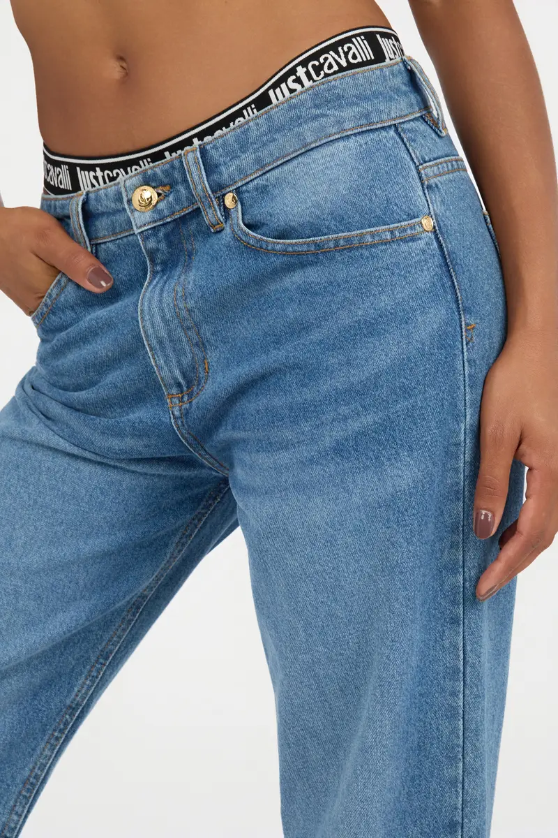 Roberto Cavalli Blue Cropped Jeans | Thumbnail 4