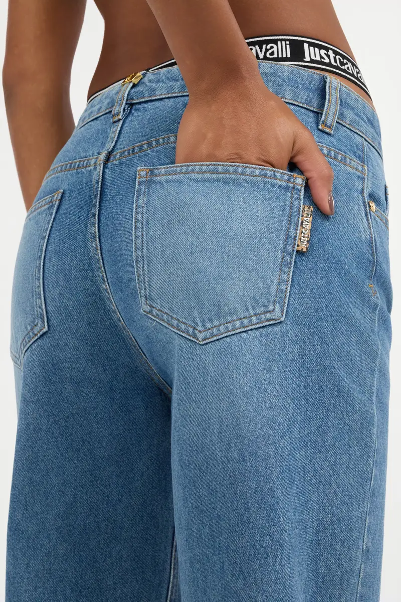 Roberto Cavalli Blue Cropped Jeans | Thumbnail 5