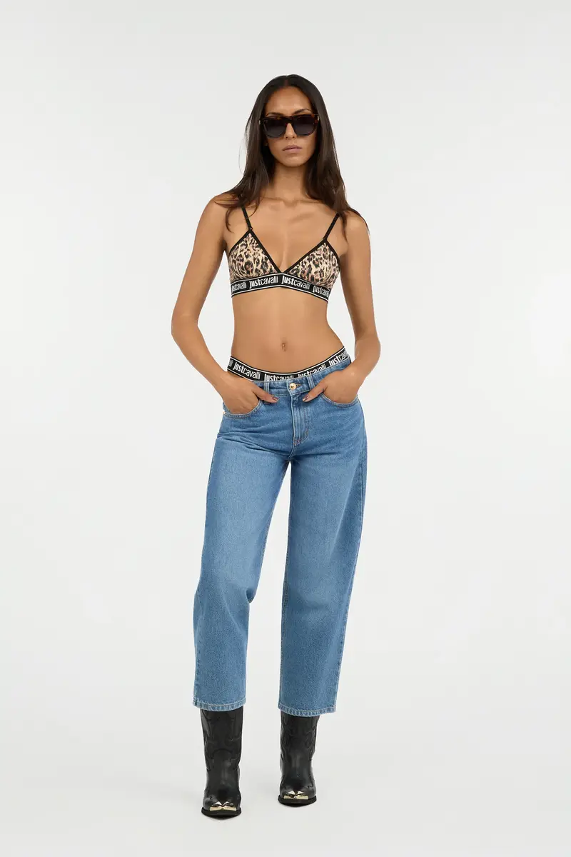 Roberto Cavalli Blue Cropped Jeans | Thumbnail 6