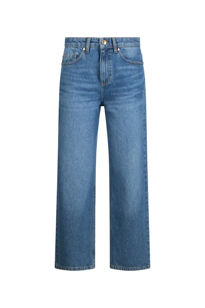 Roberto Cavalli Blue Cropped Jeans