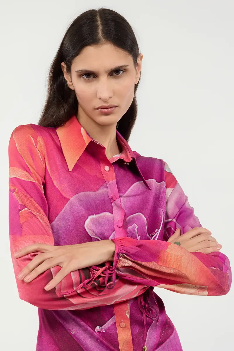 Roberto Cavalli Mini Dress With Garden Rose Print | Thumbnail 5 Roberto Cavalli Mini Dress With Garden Rose Print | Thumbnail 5