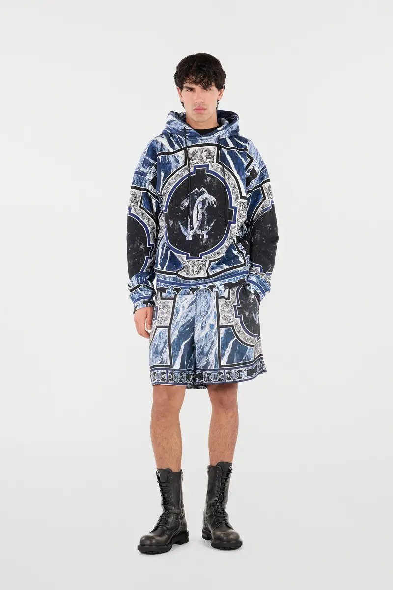 Roberto Cavalli Sweatshirt With Marble Print And Embellishments | Thumbnail 7 Roberto Cavalli Sweatshirt With Marble Print And Embellishments | Thumbnail 7