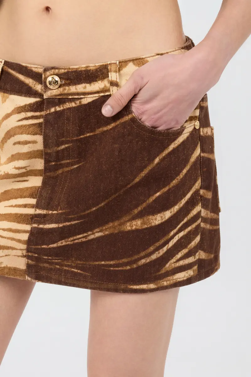 Roberto Cavalli Natural Barb Mini Skirt | Thumbnail 4 Roberto Cavalli Natural Barb Mini Skirt | Thumbnail 4