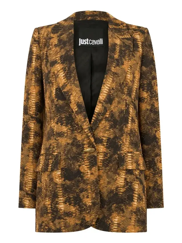 Roberto Cavalli Python Print Jacket