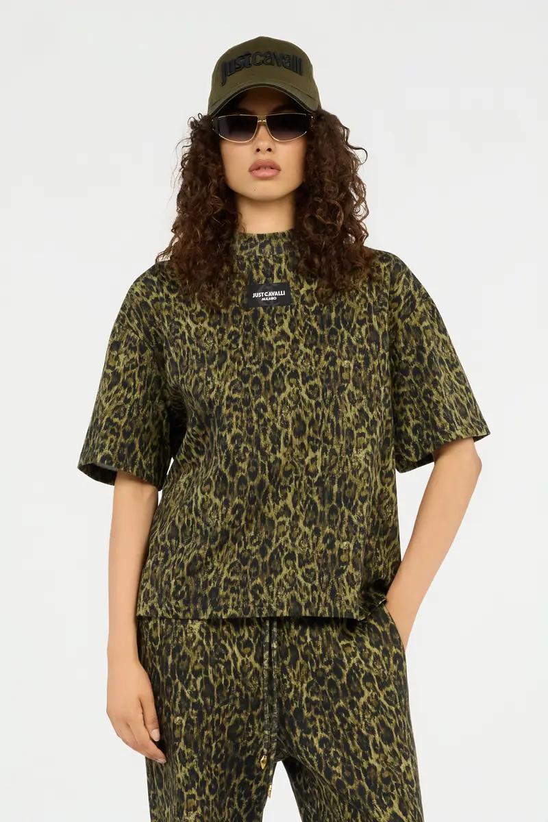 Roberto Cavalli Leopard Print T-Shirt | Thumbnail 2 Roberto Cavalli Leopard Print T-Shirt | Thumbnail 2