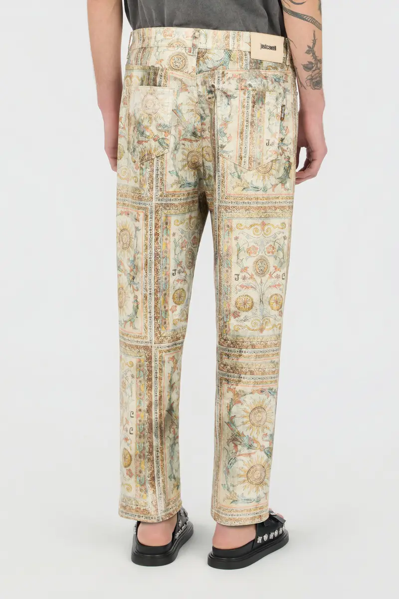 Roberto Cavalli Persian Tarot Print Jeans | Thumbnail 3 Roberto Cavalli Persian Tarot Print Jeans | Thumbnail 3