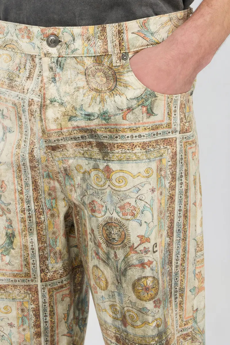 Roberto Cavalli Persian Tarot Print Jeans | Thumbnail 4 Roberto Cavalli Persian Tarot Print Jeans | Thumbnail 4