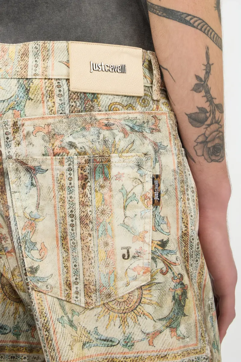 Roberto Cavalli Persian Tarot Print Jeans | Thumbnail 5 Roberto Cavalli Persian Tarot Print Jeans | Thumbnail 5