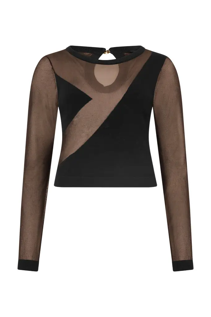 Roberto Cavalli See-Through Top