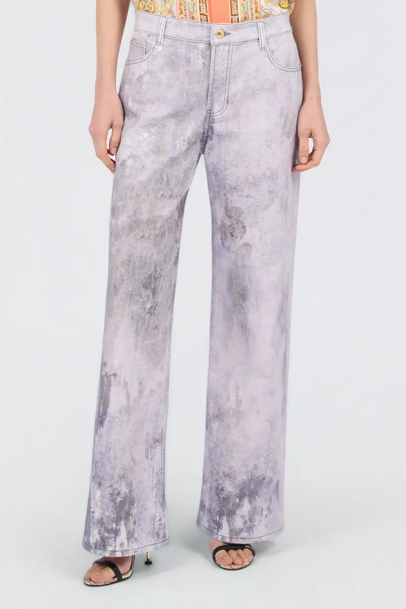 Roberto Cavalli Grey Straight Leg Jeans | Thumbnail 2 Roberto Cavalli Grey Straight Leg Jeans | Thumbnail 2