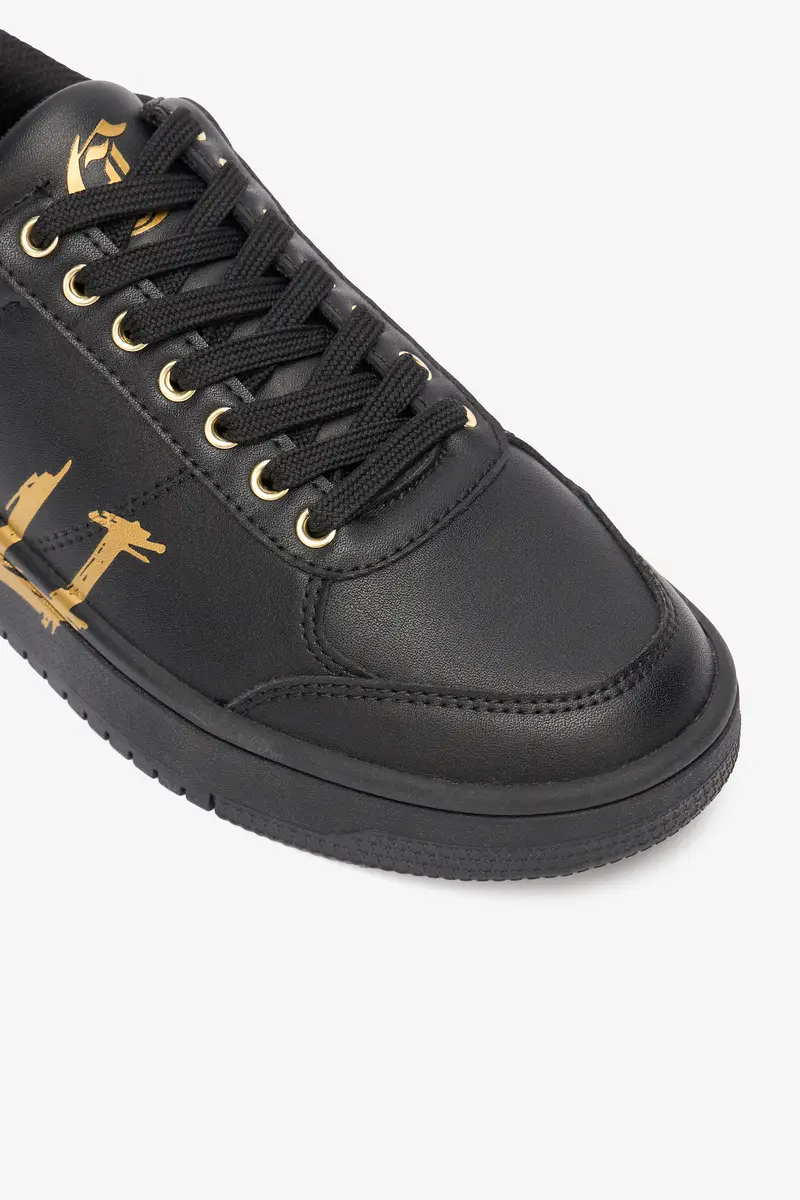 Roberto Cavalli Sneakers With Golden Graffiti Logo | Thumbnail 4