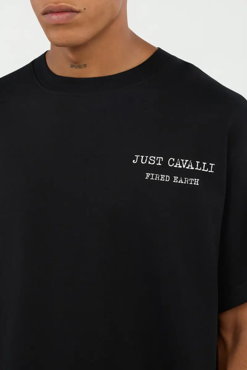 Roberto Cavalli Black T-Shirt With Deer Back Print | Thumbnail 4 Roberto Cavalli Black T-Shirt With Deer Back Print | Thumbnail 4