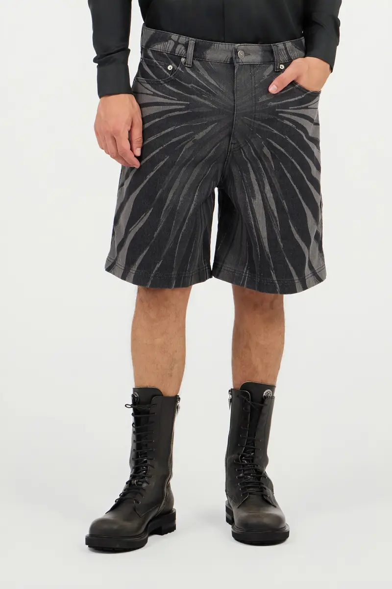 Roberto Cavalli Ray Of Gold Print Bermuda Shorts | Thumbnail 2 Roberto Cavalli Ray Of Gold Print Bermuda Shorts | Thumbnail 2