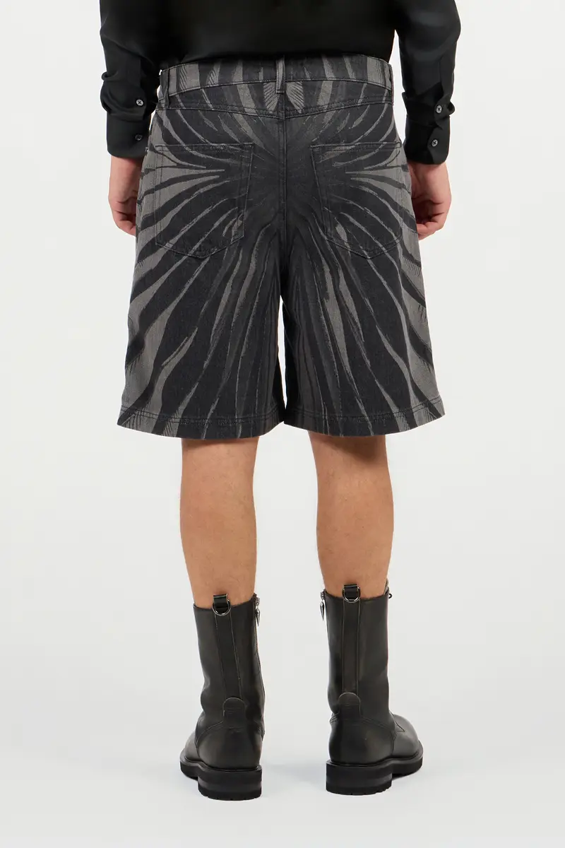 Roberto Cavalli Ray Of Gold Print Bermuda Shorts | Thumbnail 3 Roberto Cavalli Ray Of Gold Print Bermuda Shorts | Thumbnail 3