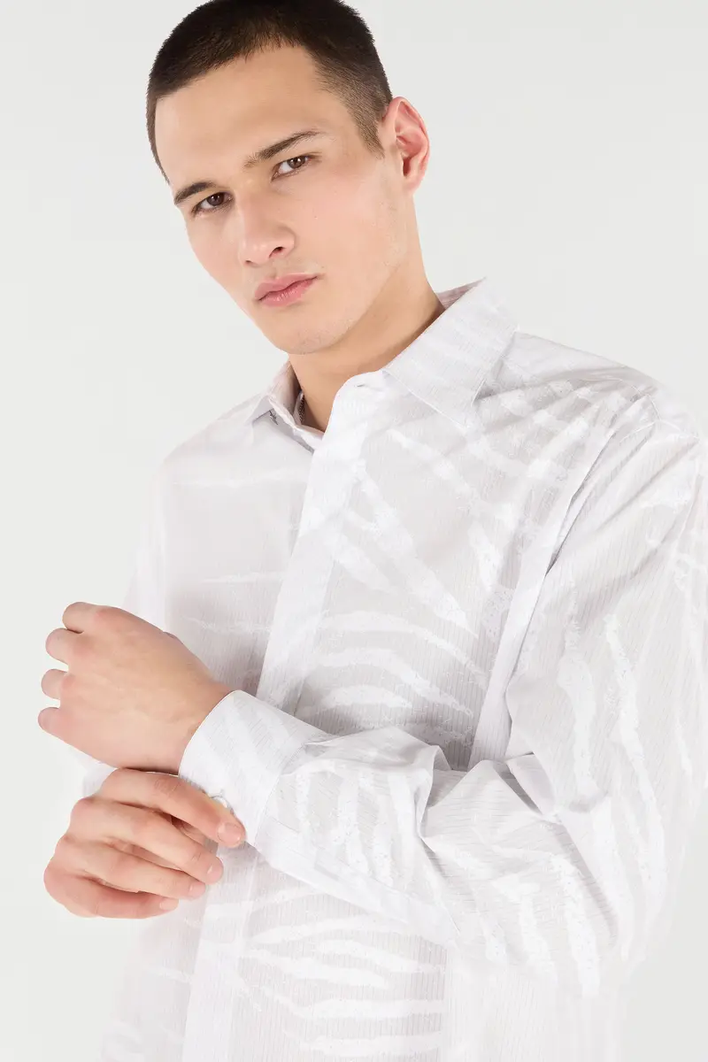 Roberto Cavalli Silk Shirt With Tiger Skin Print | Thumbnail 5 Roberto Cavalli Silk Shirt With Tiger Skin Print | Thumbnail 5