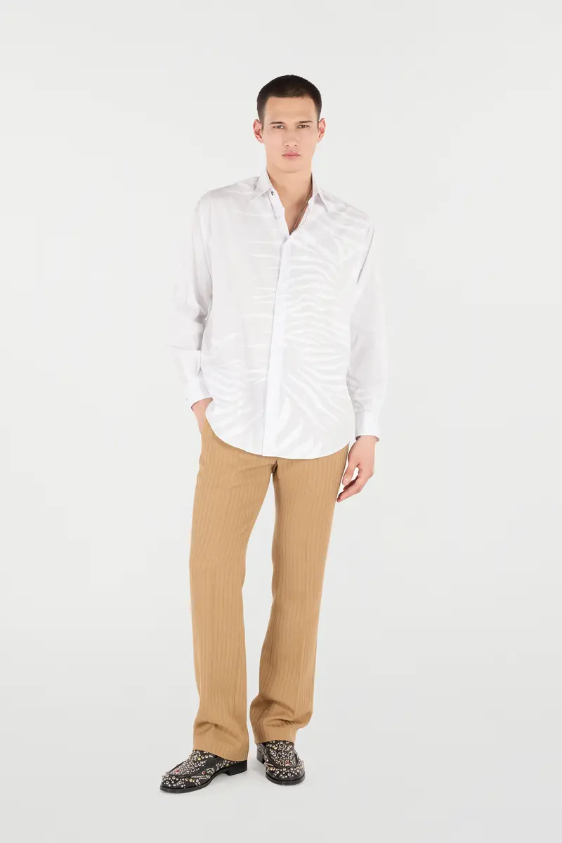 Roberto Cavalli Silk Shirt With Tiger Skin Print | Thumbnail 7 Roberto Cavalli Silk Shirt With Tiger Skin Print | Thumbnail 7