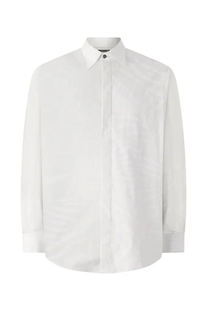 Roberto Cavalli Silk Shirt With Tiger Skin Print