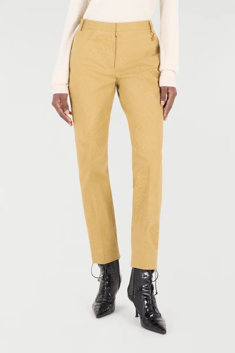 Roberto Cavalli Solid-Color Python-Print Pants | Thumbnail 2 Roberto Cavalli Solid-Color Python-Print Pants | Thumbnail 2