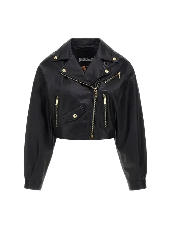 Just Cavalli leather bomber jacket Just Cavalli leather bomber jacket