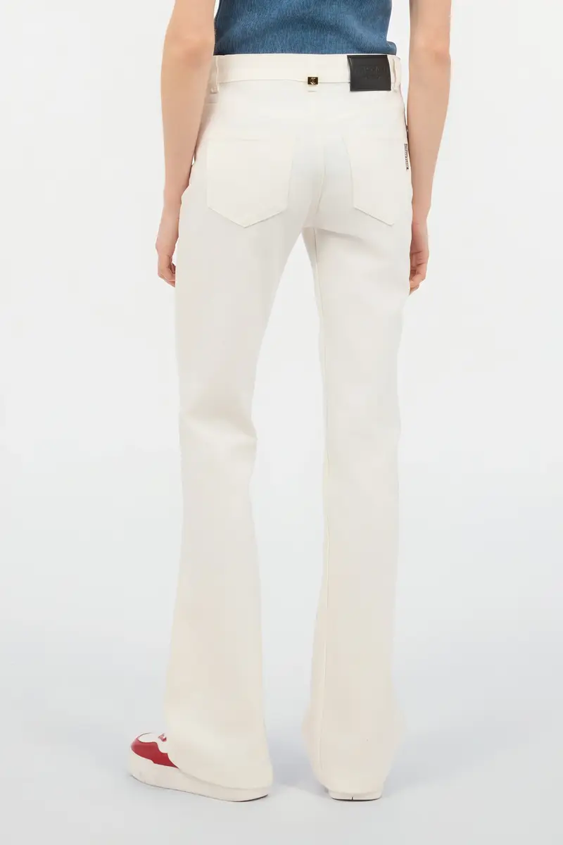 Roberto Cavalli Flared Stretch Cotton Pants | Thumbnail 3 Roberto Cavalli Flared Stretch Cotton Pants | Thumbnail 3
