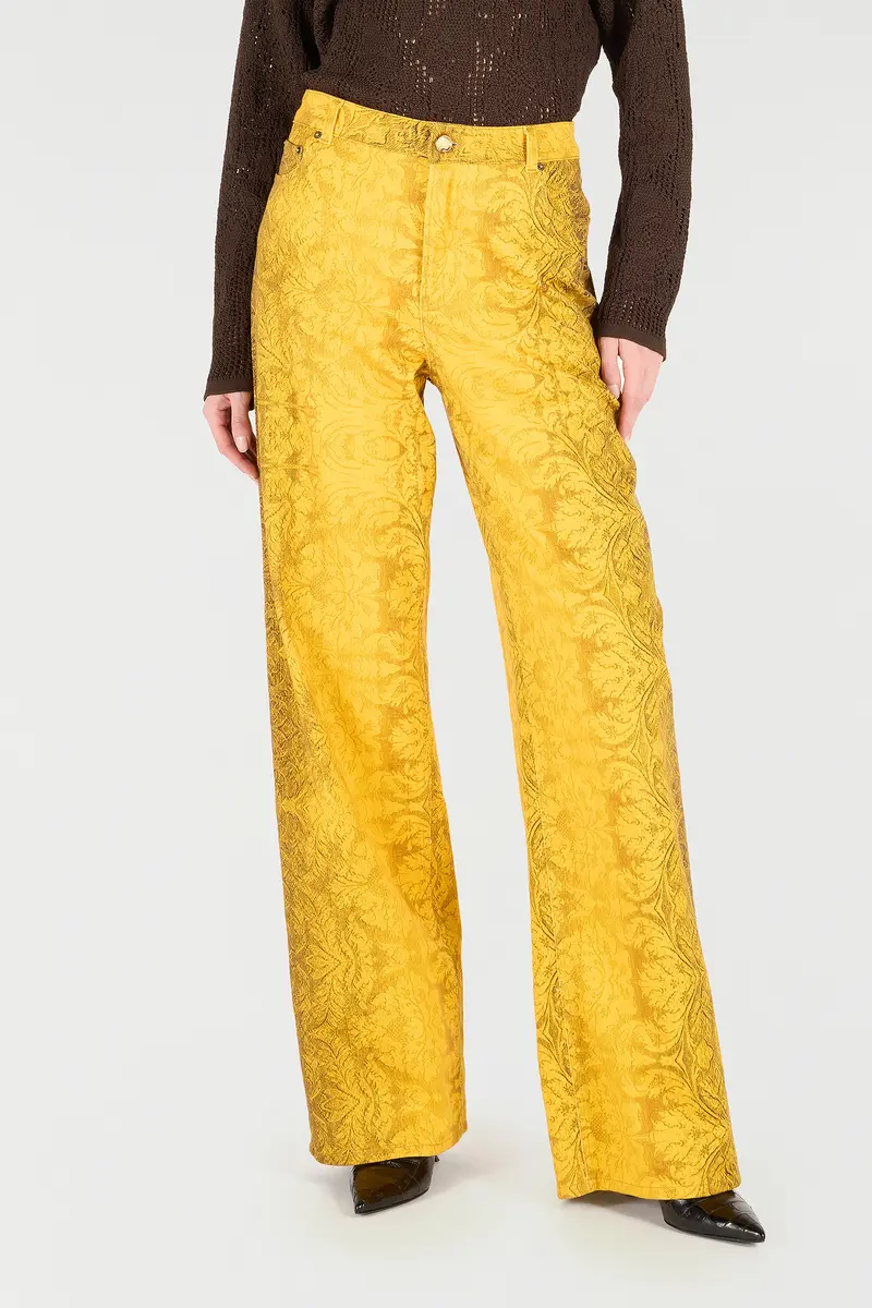Roberto Cavalli Pants With Broccato Print | Thumbnail 2 Roberto Cavalli Pants With Broccato Print | Thumbnail 2