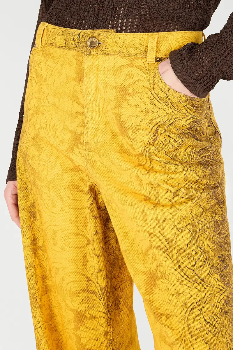 Roberto Cavalli Pants With Broccato Print | Thumbnail 5 Roberto Cavalli Pants With Broccato Print | Thumbnail 5