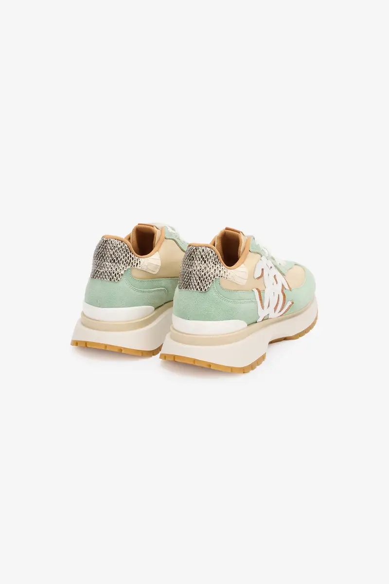 Roberto Cavalli Sneakers with Contrasting Back and Mirror Snake Monogram | Thumbnail 3 Roberto Cavalli Sneakers with Contrasting Back and Mirror Snake Monogram | Thumbnail 3