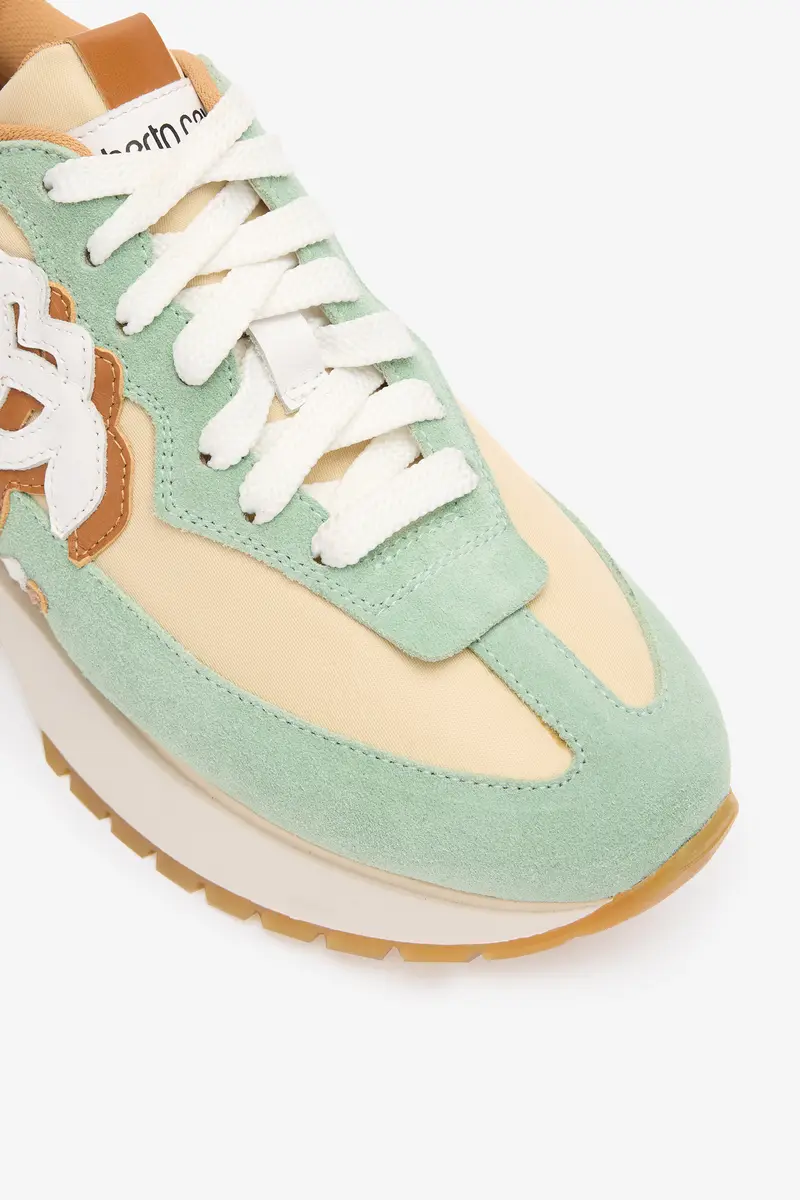 Roberto Cavalli Sneakers with Contrasting Back and Mirror Snake Monogram | Thumbnail 4 Roberto Cavalli Sneakers with Contrasting Back and Mirror Snake Monogram | Thumbnail 4