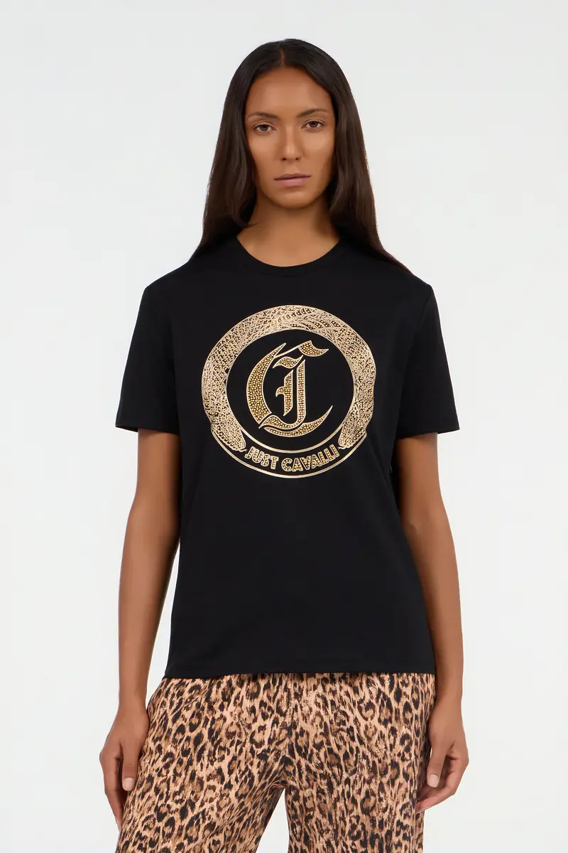 Roberto Cavalli Black T-Shirt | Thumbnail 2 Roberto Cavalli Black T-Shirt | Thumbnail 2