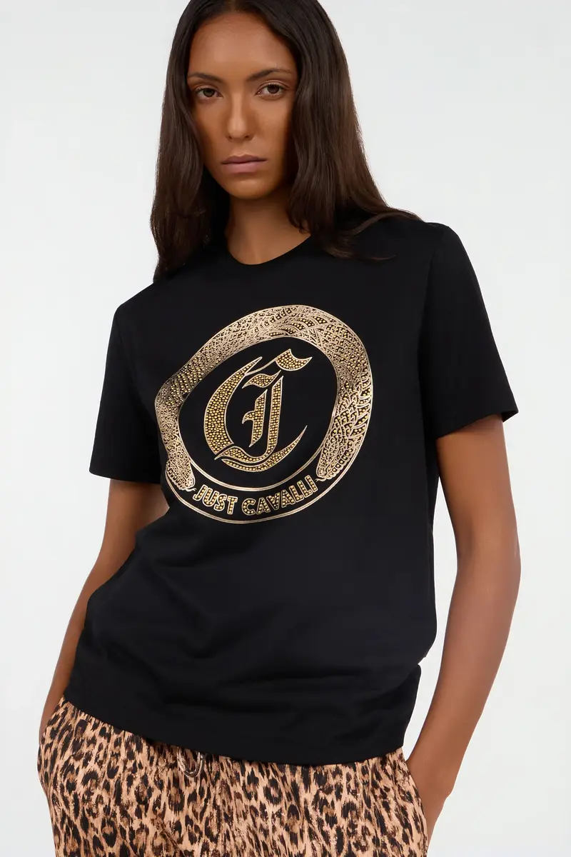 Roberto Cavalli Black T-Shirt | Thumbnail 5 Roberto Cavalli Black T-Shirt | Thumbnail 5
