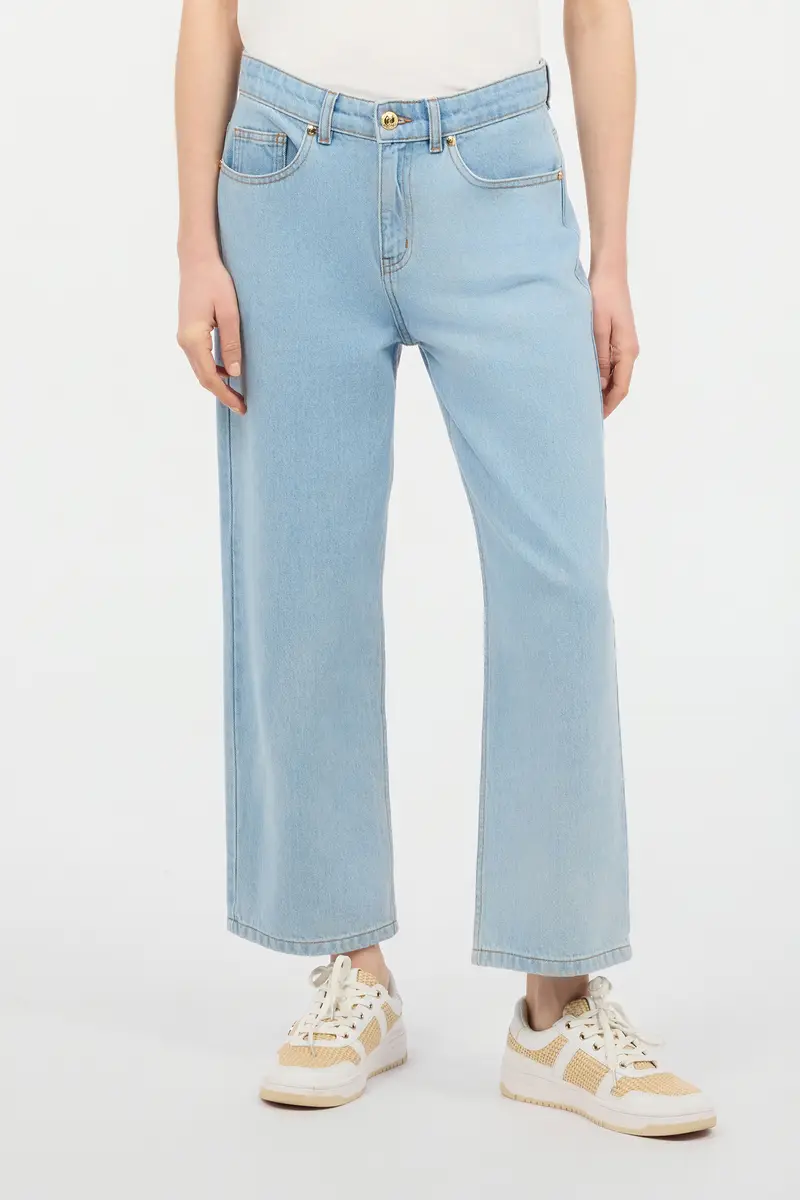 Roberto Cavalli Light Wash Culotte Jeans | Thumbnail 2