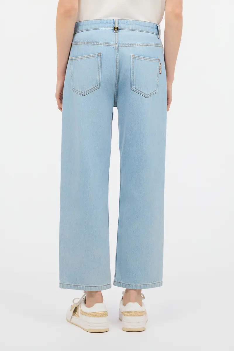 Roberto Cavalli Light Wash Culotte Jeans | Thumbnail 3