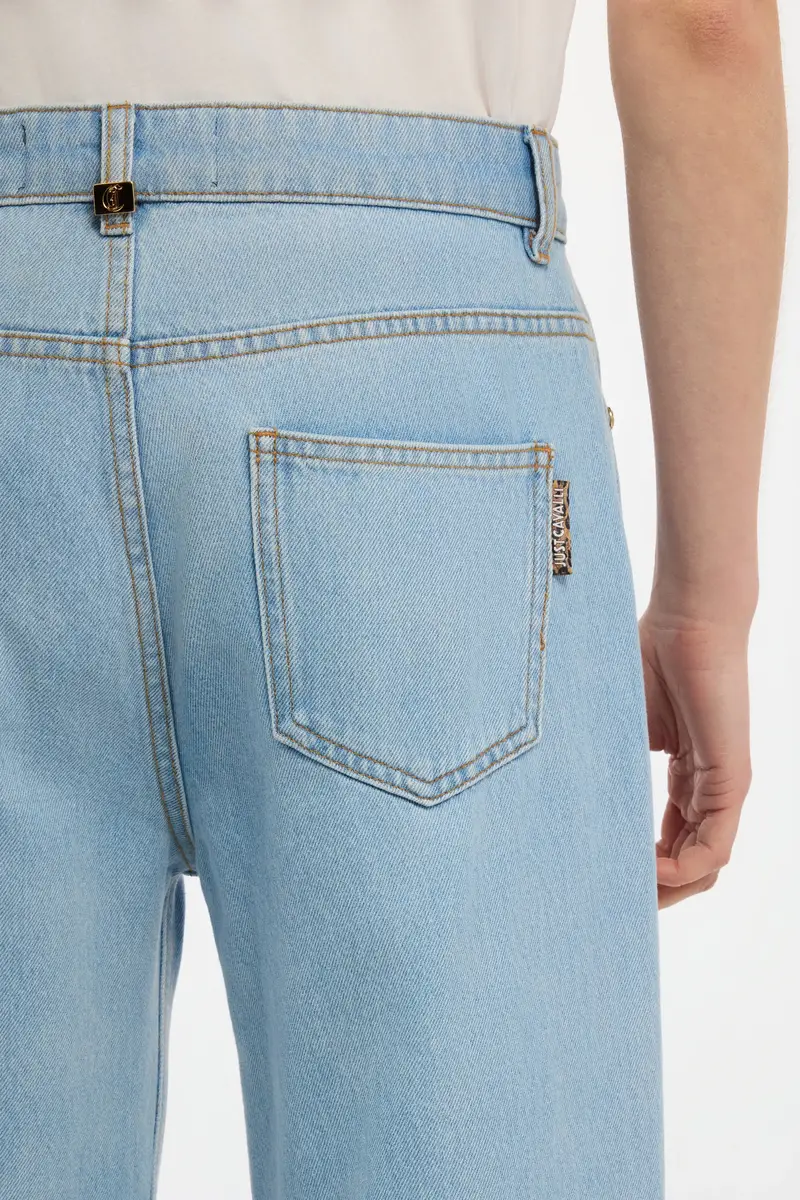 Roberto Cavalli Light Wash Culotte Jeans | Thumbnail 5