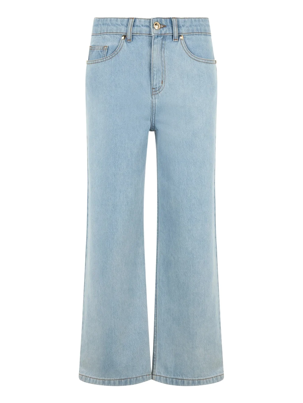 Roberto Cavalli Light Wash Culotte Jeans