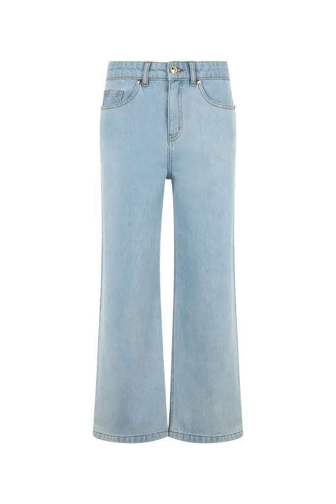 Roberto Cavalli Light Wash Culotte Jeans | Image 1 Roberto Cavalli Light Wash Culotte Jeans | Image 1