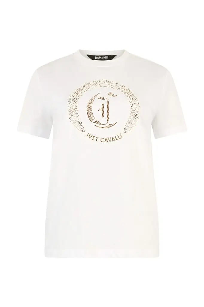 Cotton T-Shirt With Studs Cotton T-Shirt With Studs