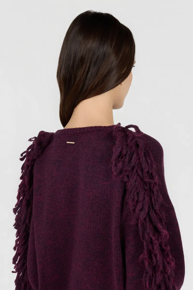 Roberto Cavalli Burgundy Sweater | Thumbnail 5 Roberto Cavalli Burgundy Sweater | Thumbnail 5